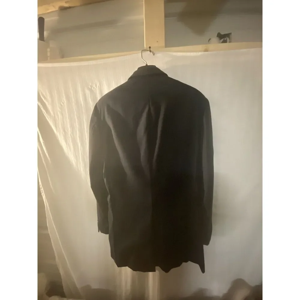 HICKEY FREEMAN Loro Piana Tasmanian Super‎ 120s Wool Blazer Black Men's 40L